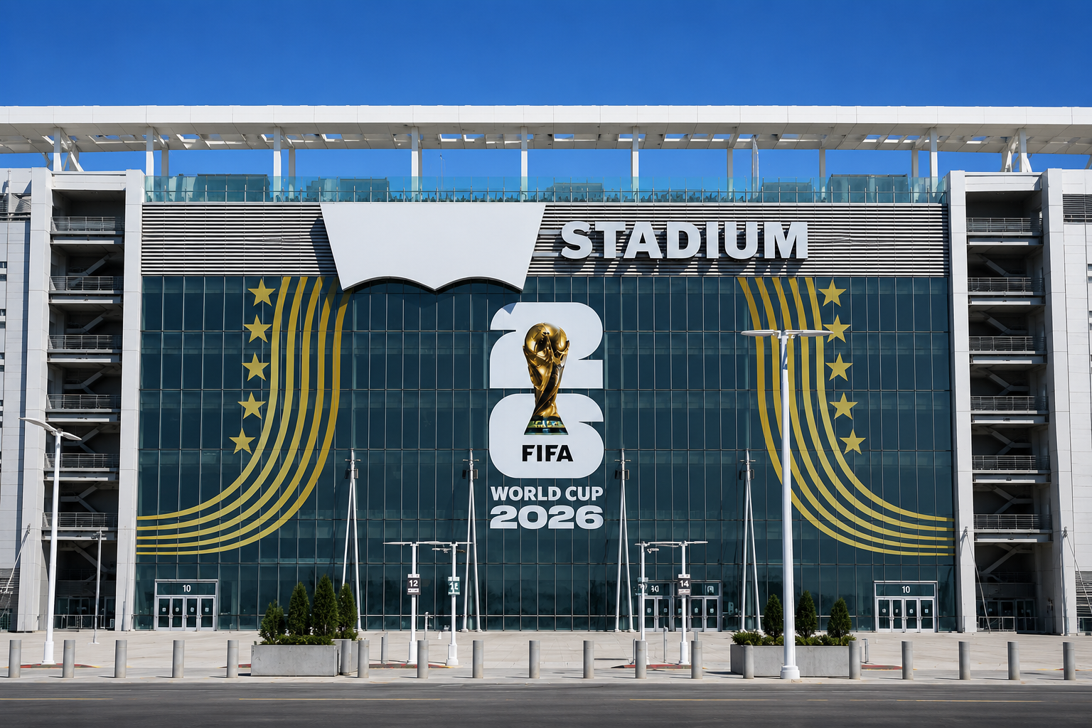 La marca Levi's aprovechó la restricción de tapar su logotipo en el Levi’s Stadium durante el Mundial 2026 para volverse viral en redes sociales con una ingeniosa estrategia de marketing. Foto: Ilustración.