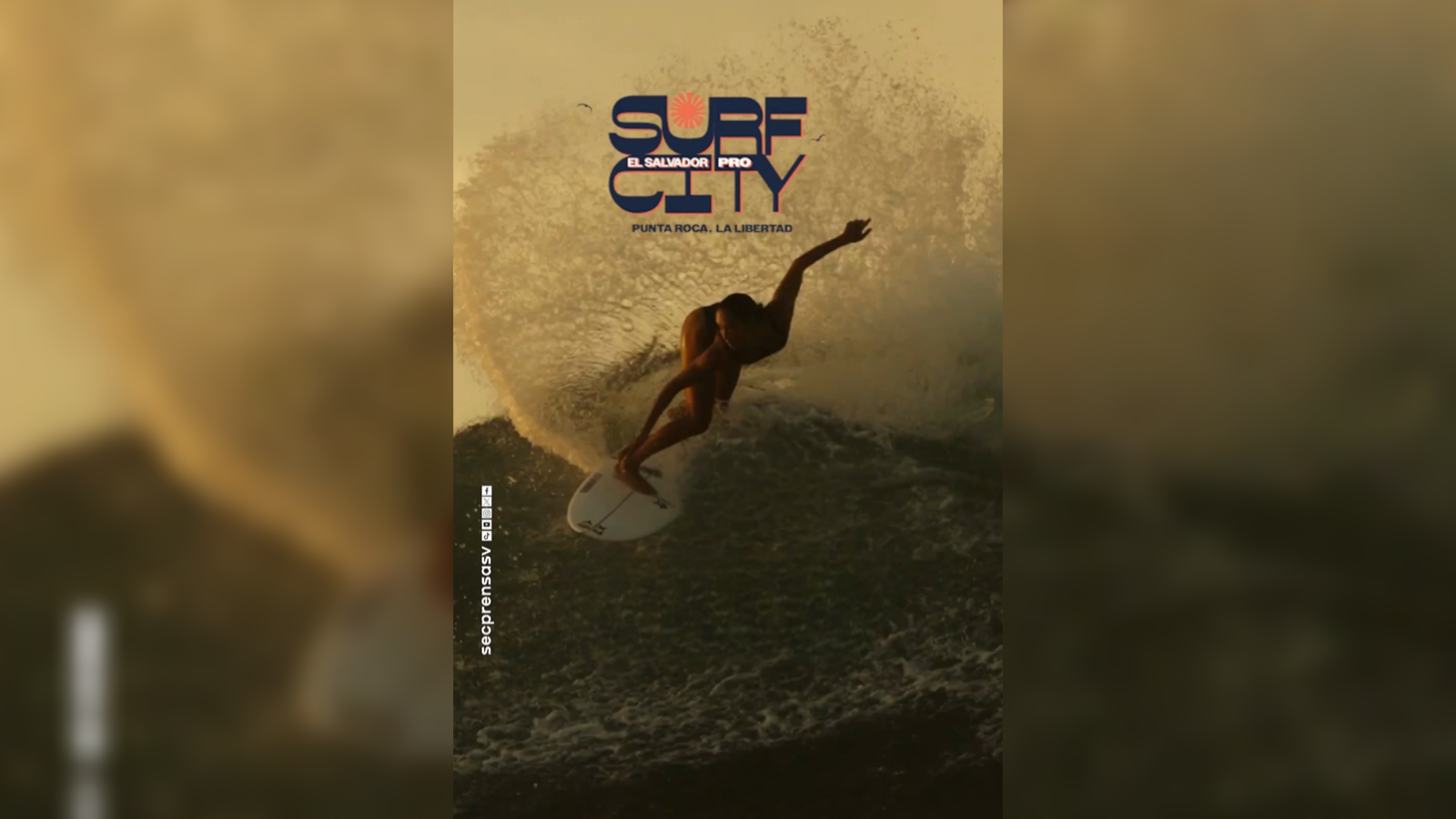 El Surf City El Salvador Pro 2026 es la quinta parada del Championship Tour de la WSL. Del 5 al 15 de junio, los mejores surfistas del mundo compiten en Punta Roca, La Libertad. Foto: SecPrensaSV.
