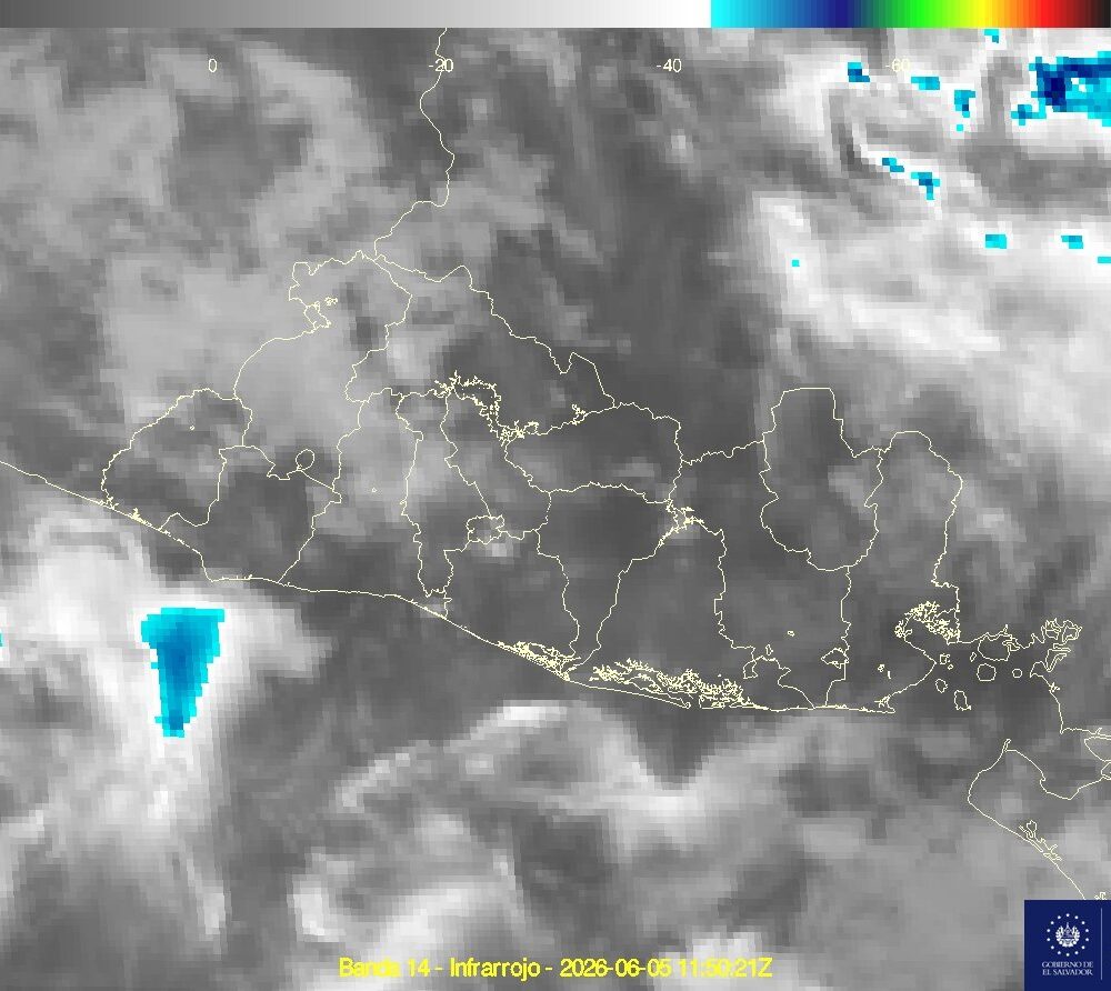 El MARN advierte sobre riesgos de inundaciones urbanas y deslizamientos debido a las lluvias intermitentes y las ráfagas de viento. El pronóstico incluye ambiente fresco. Foto: MARN.