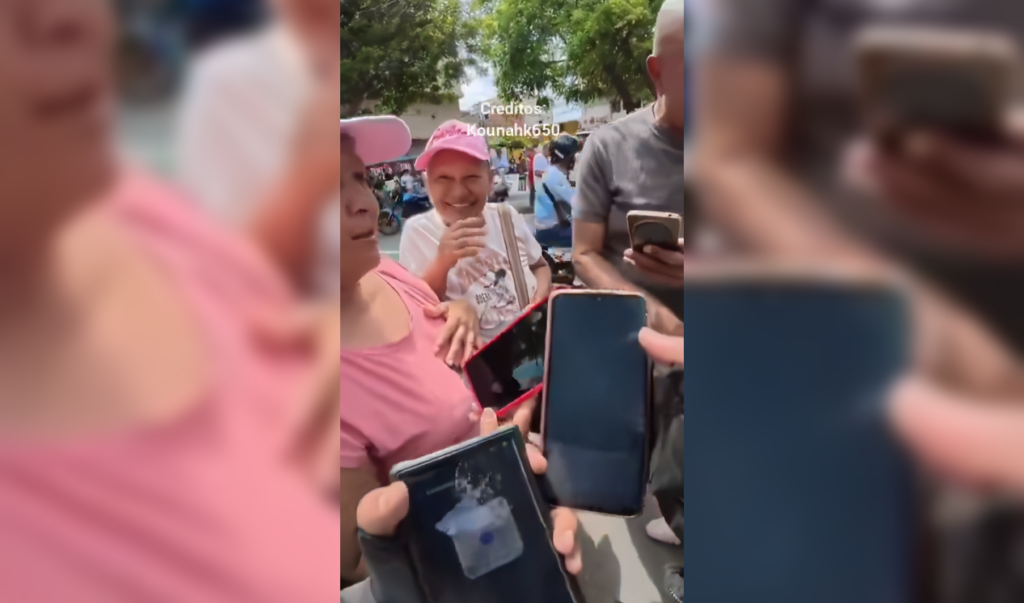 Ciudadanos y voluntarios civiles despliegan tecnología de internet satelital en las calles para permitir llamadas de emergencia tras el sismo en Venezuela. La conectividad se convierte en un salvavidas. Foto: Captura de Pantalla.