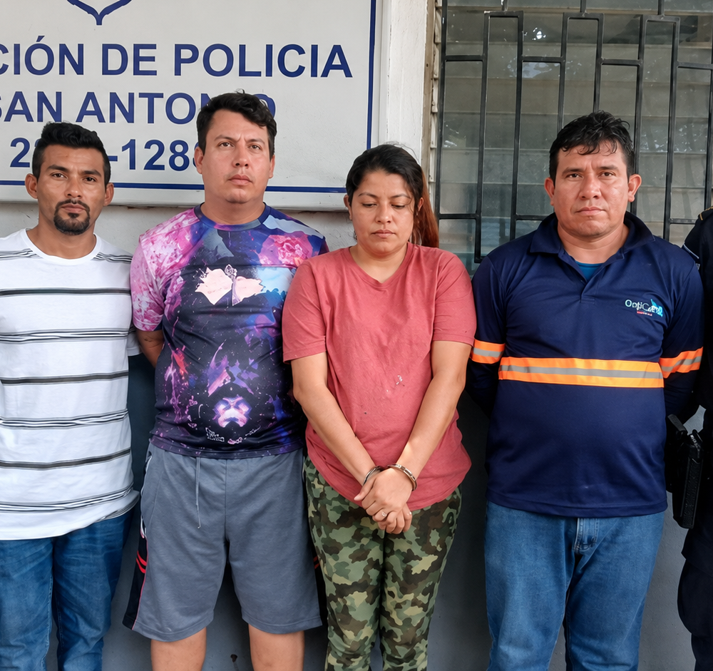 El incidente ocurrió en la urbanización Colinas del Norte, Ciudad Delgado, y fue denunciado por ciudadanos mediante un video entregado a las autoridades. La PNC intervino y capturó a los implicados. Foto: @PNCSV.