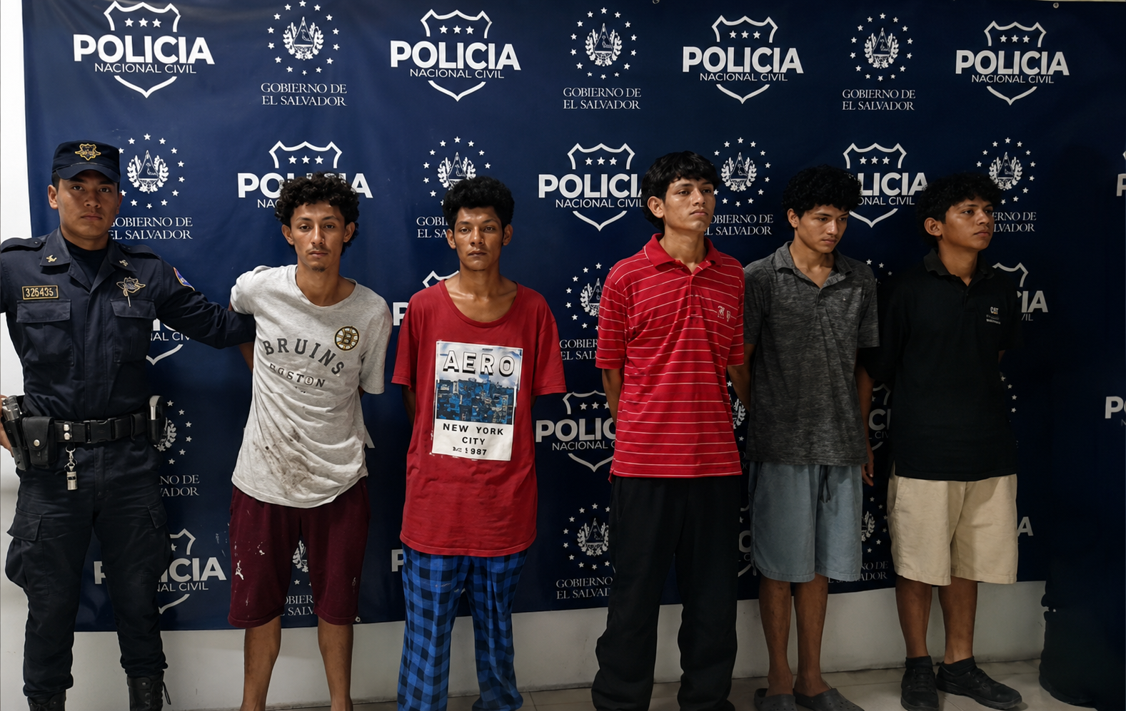 El incidente ocurrió tras las fiestas patronales en San Miguel Centro; la PNC capturó a cinco jóvenes, entre ellos tres menores de edad, por una violenta riña en Quelepa. Foto: @PNCSV.