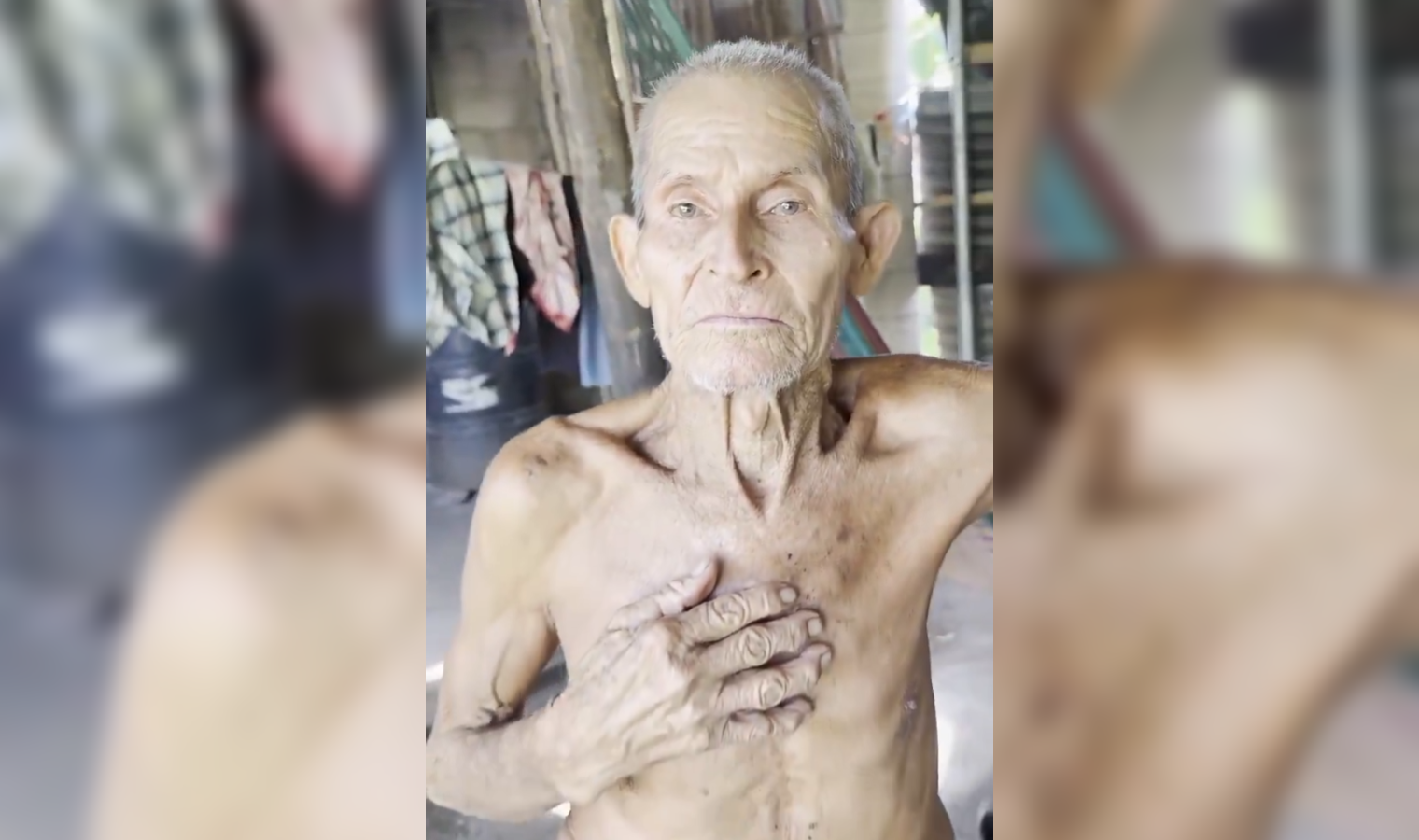 El mandatario reaccionó a una petición pública de un adulto mayor y se comprometió a mejorar las condiciones de su vivienda. La respuesta fue inmediata. Foto: Presidencia de la República.