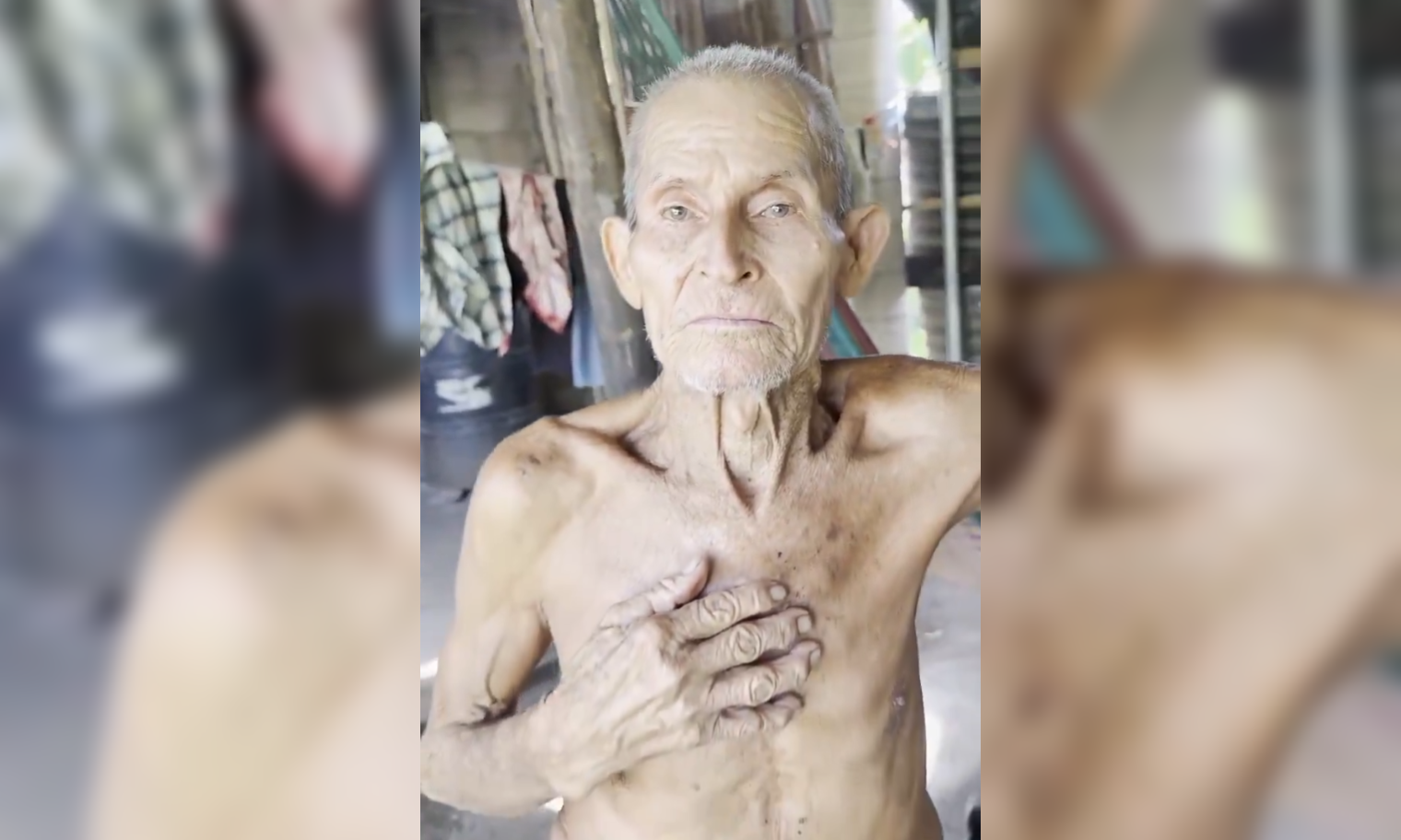 El mandatario reaccionó a una petición pública de un adulto mayor y se comprometió a mejorar las condiciones de su vivienda. La respuesta fue inmediata. Foto: Presidencia de la República.