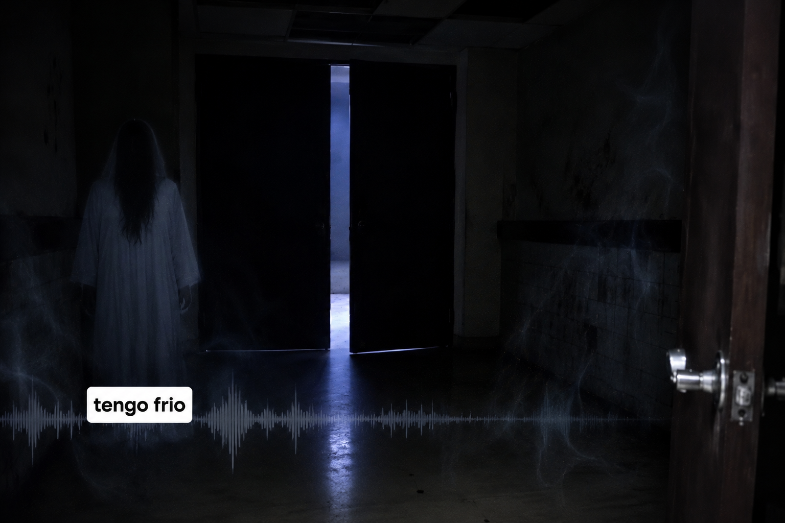Un video viralizado en TikTok captó puertas que se abren solas, golpes en las paredes y estremecedoras psicofonías en la morgue abandonada del antiguo Hospital Rosales. Foto: Ilustración