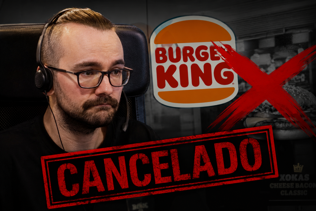 Burger King rompe lazos con El Xokas tras sus polémicos comentarios