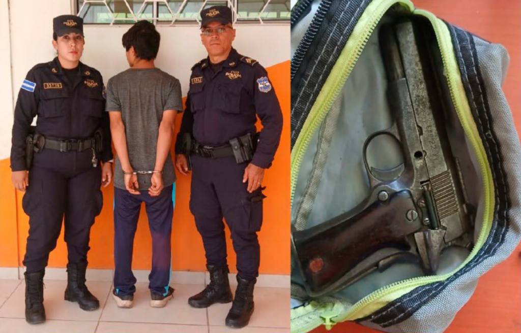 Menor de 15 años dispara dentro de colegio en Santa Ana