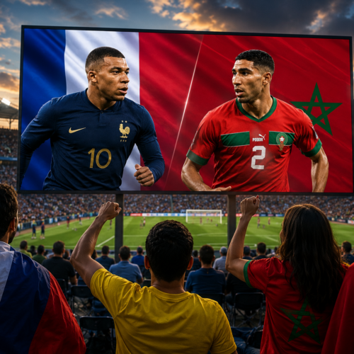 La emoción del Mundial 2026 continúa con Francia vs. Marruecos. En El Salvador, cinco espacios públicos transmitirán el partido de forma gratis. Foto: Ilustración