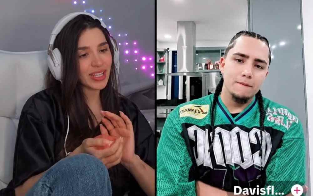 Davis Flow intentó coquetear con Emma Coronel durante un live, desconociendo que se trataba de la esposa de Joaquín “El Chapo” Guzmán. (Foto: Captura de video/TikTok)