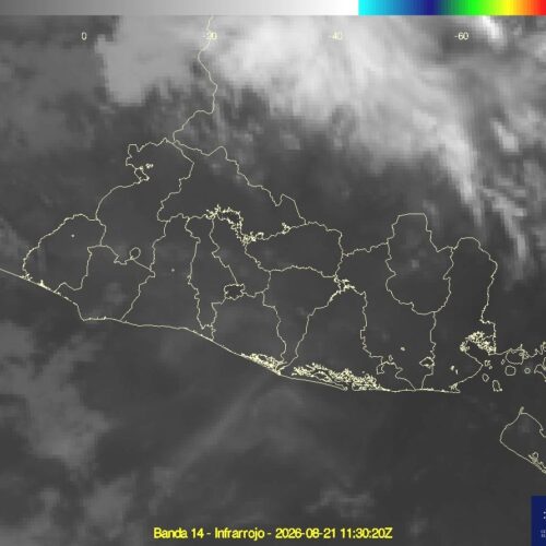 El MARN reporta una mañana estable en El Salvador este 21 de agosto: cielo poco nublado, sin lluvias y temperaturas de hasta 38 °C en la zona oriental. Foto: @MedioAmbienteSV.