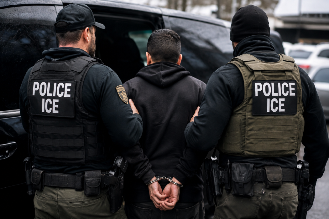 Un juez federal rechazó extraditar al agente de ICE Christian Castro, acusado de disparar a un migrante venezolano en Minnesota. Tras 90 días detenido, quedó en libertad en Texas. Foto: Ilustración.