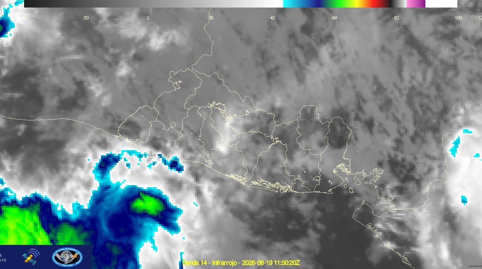 El @MedioAmbienteSV reporta una mañana estable en El Salvador: cielo parcialmente nublado, sin lluvias y temperaturas cálidas (hasta 38 °C en la zona oriental). Foto: @MedioAmbienteSV.