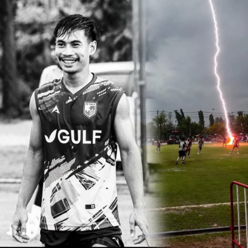 El 4 de agosto de 2026, el futbolista Sofwan Awae murió tras ser impactado por un rayo durante un partido en Tailandia. Varios compañeros resultaron heridos. ¿Cómo protegerse de este riesgo? Foto: Cortesía.