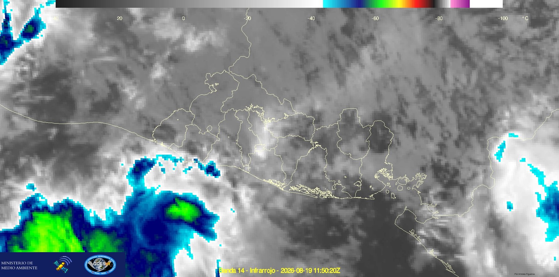El @MedioAmbienteSV reporta una mañana estable en El Salvador: cielo parcialmente nublado, sin lluvias y temperaturas cálidas (hasta 38 °C en la zona oriental). Foto: @MedioAmbienteSV.
