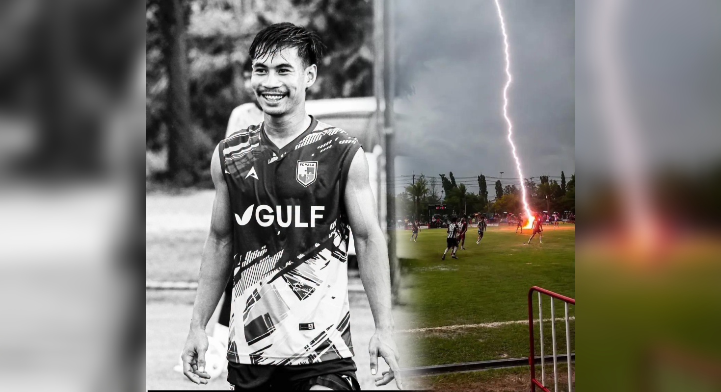El 4 de agosto de 2026, el futbolista Sofwan Awae murió tras ser impactado por un rayo durante un partido en Tailandia. Varios compañeros resultaron heridos. ¿Cómo protegerse de este riesgo? Foto: Cortesía.
