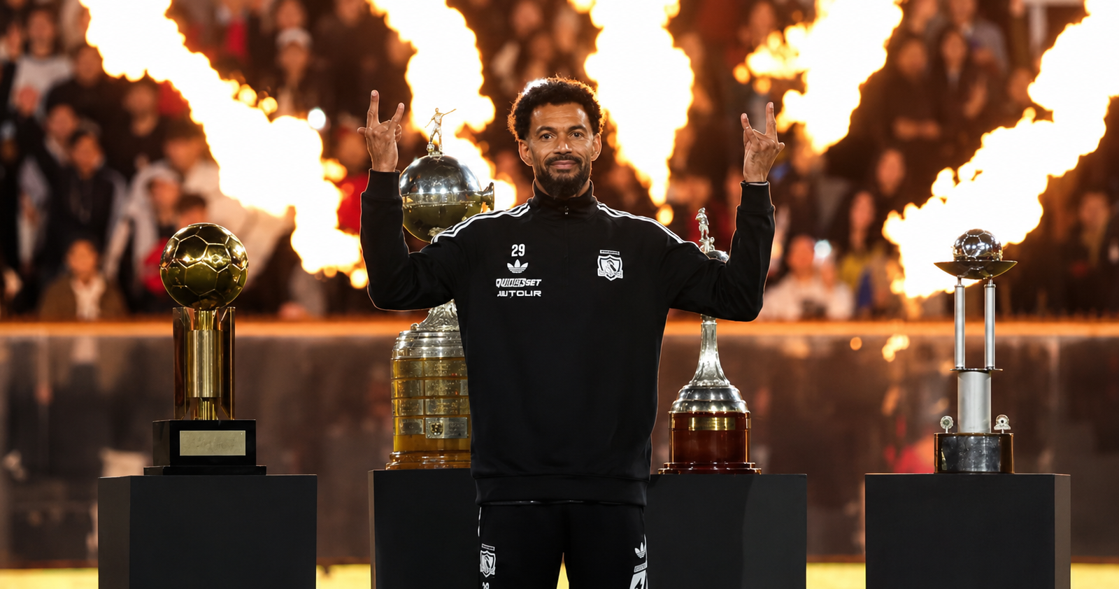 El arquero caboverdiano Vozinha, estrella del Mundial 2026, fue presentado en el Estadio Monumental de Colo Colo ante 30,000 hinchas. Su llegada a Chile marca un hito en el fútbol sudamericano. Foto: Captura de pantalla.