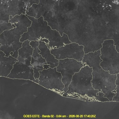 El MARN reporta lluvias en la tarde y temperaturas de hasta 42 °C en El Salvador este 20 de agosto. Polvo del Sahara en concentraciones bajas. Foto: @MedioAmbienteSV.
