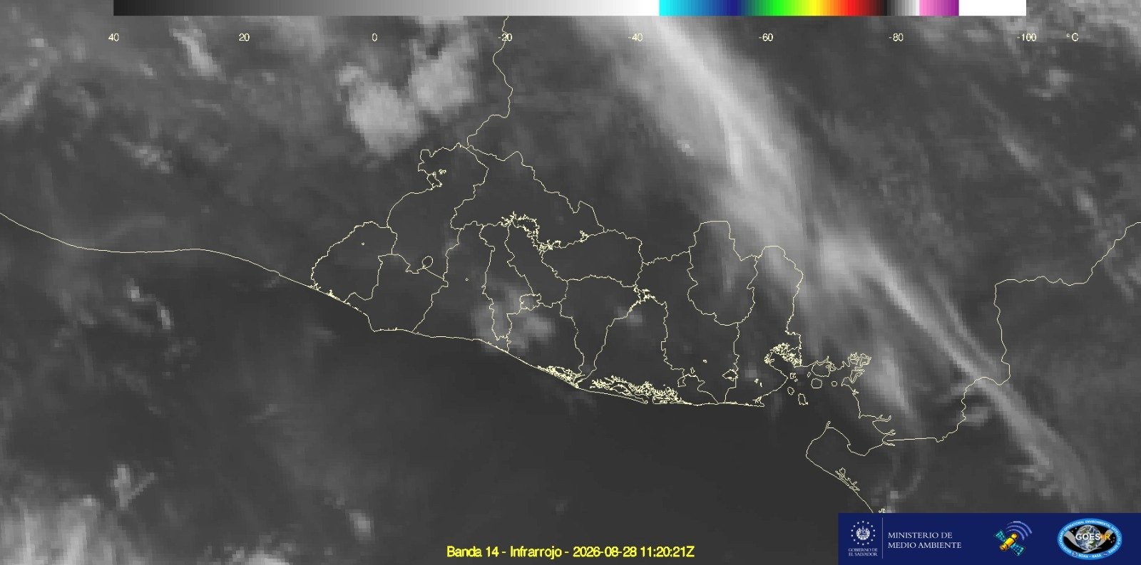 El MARN reporta una mañana seca y soleada en El Salvador con temperaturas cálidas. Sin lluvias previstas. Foto: @MedioAmbienteSV.