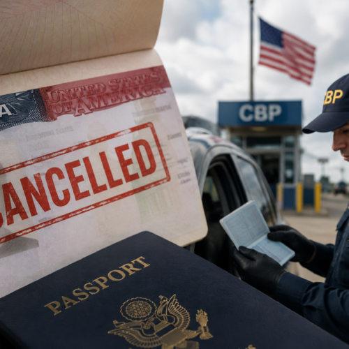 Una visa de no inmigrante para EE. UU. puede ser cancelada si se incumplen normas migratorias. Entre las causas: permanencia ilegal, uso indebido o información falsa. Foto: Ilustración.