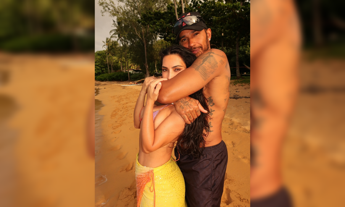 Kim Kardashian y Lewis Hamilton compartieron fotos de sus vacaciones en Hawái con sus hijos y familiares, mostrando momentos románticos y familiares en un entorno paradisíaco. Foto: Instagram.