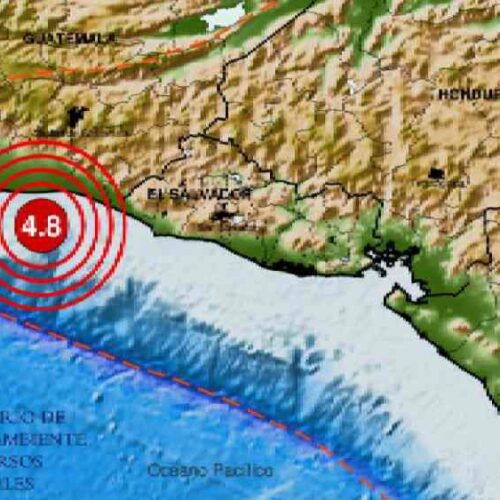 El Ministerio de Medio Ambiente monitorea la actividad sísmica tras el sismo de magnitud 4.8 registrado frente a las costas de Guatemala. Foto: X / MARN