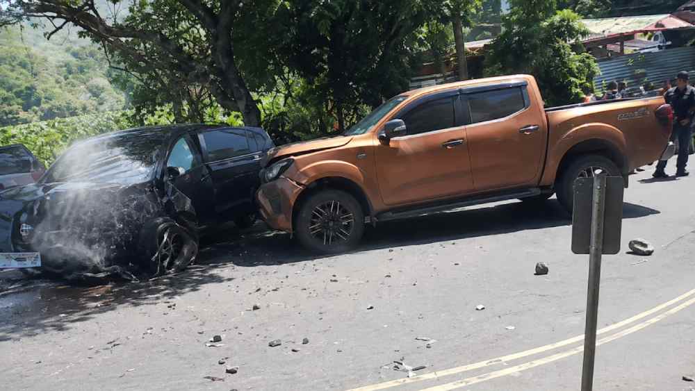 Quebrada Seca, en el departamento de San Vicente, es un punto crítico por la frecuencia de accidentes en la carretera Panamericana. Captura de pantalla