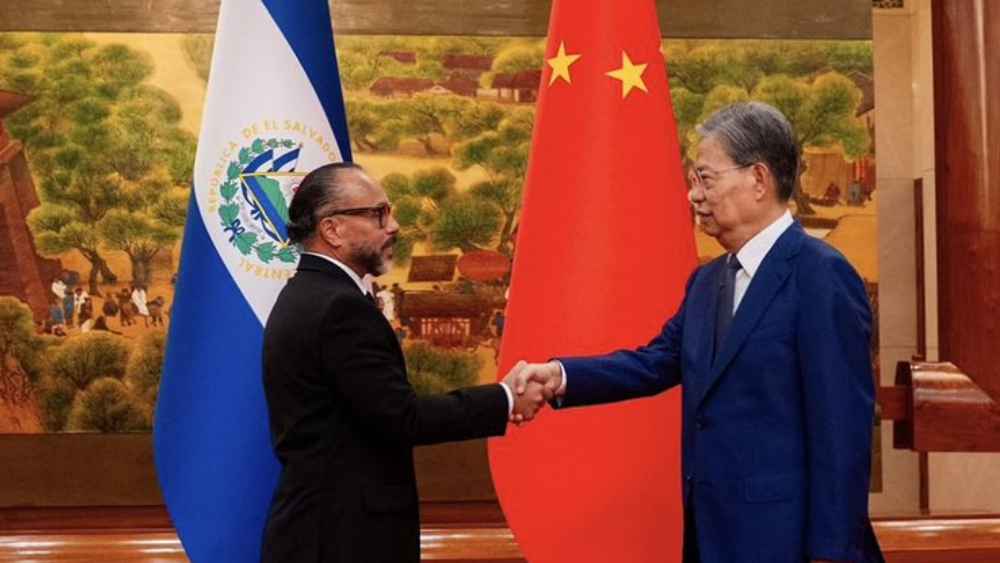 Ernesto Castro, presidente de la Asamblea Legislativa, durante su encuentro con autoridades en China. Foto: cortesía