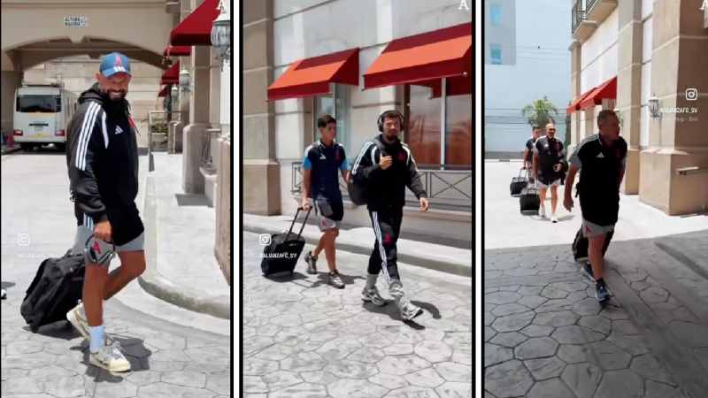 Jugadores del Alianza FC a su llegada a Honduras, enfocados en el crucial encuentro contra el CD Marathón. Impresión de pantalla