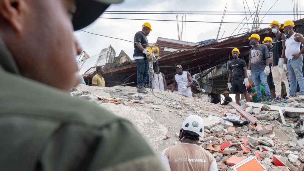 Labores de rescate y Puesto de Mando Unificado tras el terremoto en Colombia que afecta al Chocó. Foto: Cortesía.