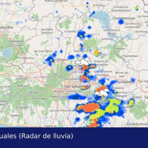 El MARN reporta tormentas eléctricas en el AMSS y el occidente del país tras una jornada de calor extremo que alcanzó los 42 °C en el oriente. MARN