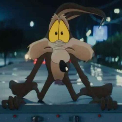El póster oficial utiliza el mito griego de Sísifo para explicar la eterna lucha del Coyote contra el Correcaminos. Póster de Coyote vs. ACME. / RR SS