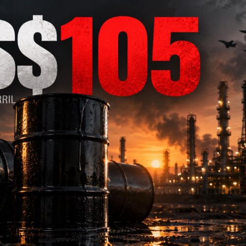 El petróleo supera los US$105 tras nuevos ataques en Arabia Saudita y problemas en rutas energéticas clave de Medio Oriente. Ilustración