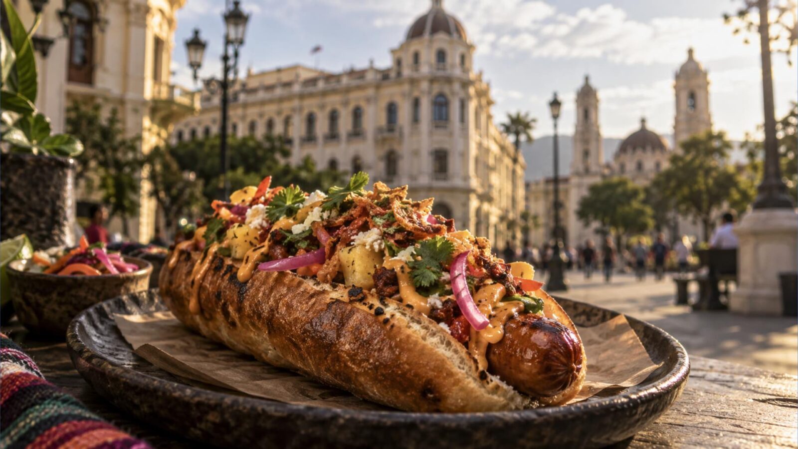 Chefs de El Salvador y otros países presentarán versiones poco comunes del hot dog en una jornada gastronómica en el Centro Histórico de San Salvador. Ilustración