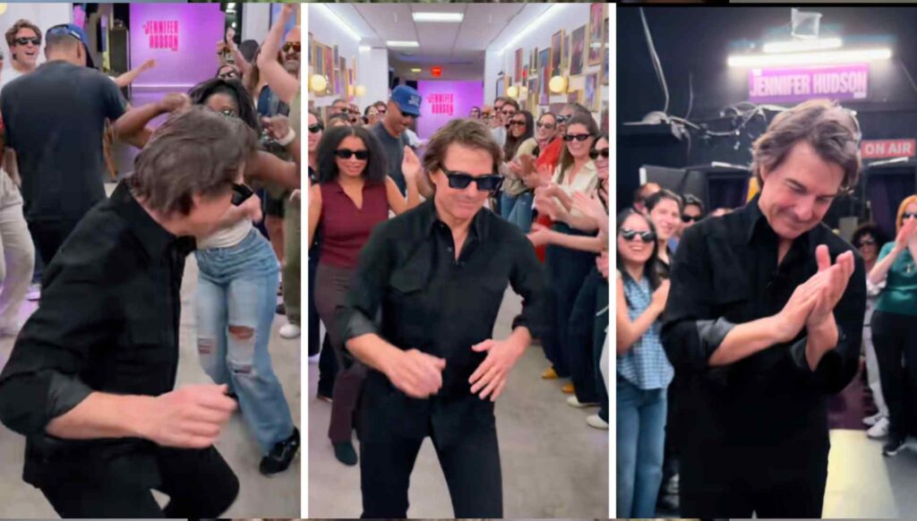 Tom Cruise sorprendió al equipo de The Jennifer Hudson Show bailando durante su paso por el “Spirit Tunnel”.