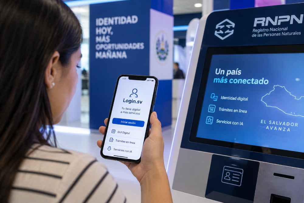La transformación digital ya permite iniciar trámites como la renovación o reposición del DUI desde un teléfono móvil en El Salvador. Foto: Ilustración.