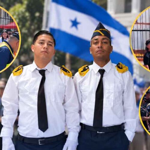 Supremo apareció vestido como cadete durante los desfiles patrios de La Ceiba, Honduras, antes de que personal municipal interviniera. Foto: Ilustración - Captura de pantalla.