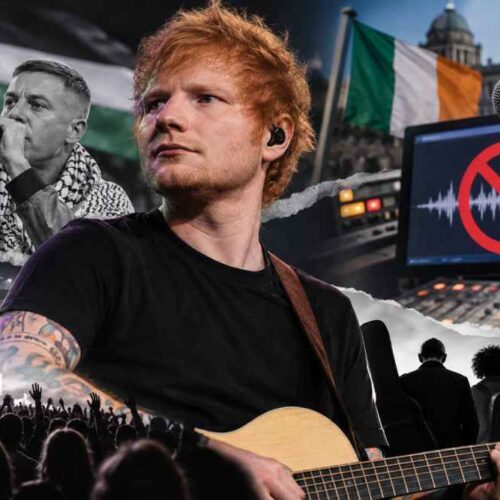 La gira de Sheeran continúa en Estados Unidos mientras crecen las reacciones por la salida de Macklemore y el retiro de otros artistas. Foto: Ilustración.