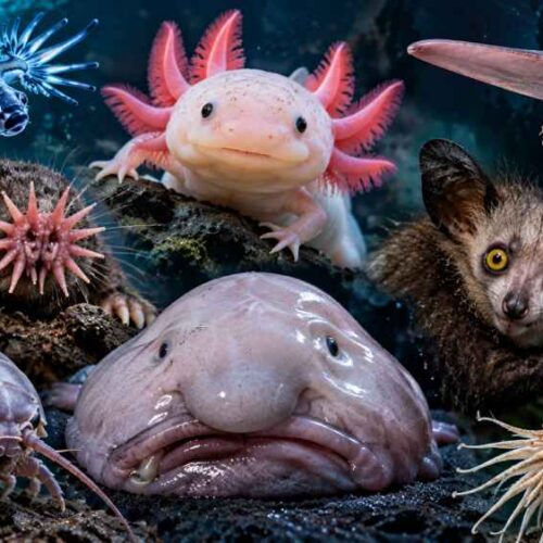 Muchos de los animales extraños que parecen sacados de la ciencia ficción poseen características especializadas para sobrevivir en ambientes extremos. Foto: Ilustración.