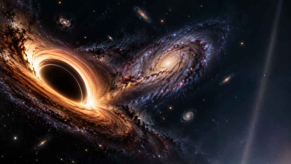 El universo contiene objetos y fenómenos reales tan extremos como estrellas ultradensas, planetas de lava, agujeros negros y galaxias que absorben a otras. Foto: Ilustración.