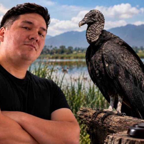 Kingteka quedó bajo investigación después de causar la muerte de un gallinazo de cabeza negra durante una transmisión en vivo en Perú. Foto: captura/redes sociales.