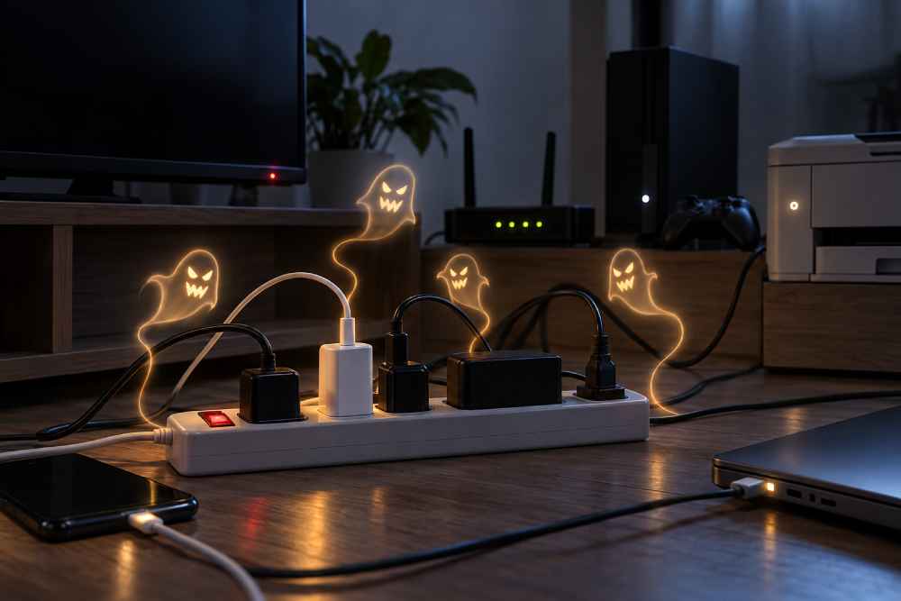 Algunos aparatos pueden mantener un pequeño consumo de electricidad cuando permanecen enchufados. Foto: Ilustración.