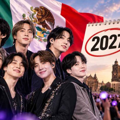 BTS regresará a México durante 2027, según confirmó la presidenta Claudia Sheinbaum; todavía no se han anunciado fechas ni recintos. Foto: Ilustración.