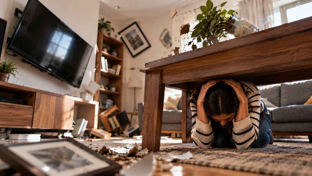 Asegurar muebles y retirar objetos pesados de lugares elevados puede reducir riesgos durante un sismo. Foto: Ilustración.