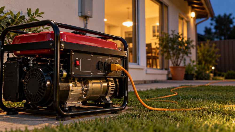 Un generador portátil debe utilizarse en exteriores y lejos de puertas, ventanas y ventilaciones para reducir el riesgo de monóxido de carbono. Foto: Ilustración.