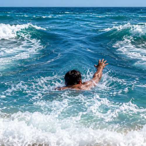 Las corrientes de retorno desplazan agua hacia mar adentro y pueden sorprender incluso a personas que saben nadar. Foto: Ilustración.