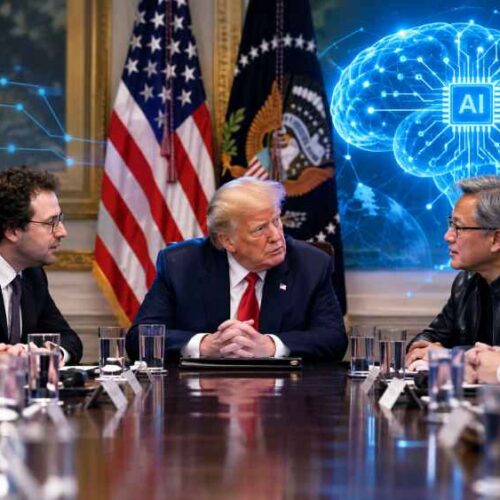 Donald Trump se reunió con líderes de las principales compañías de IA y tecnología en la Casa Blanca. Foto: Ilustración.