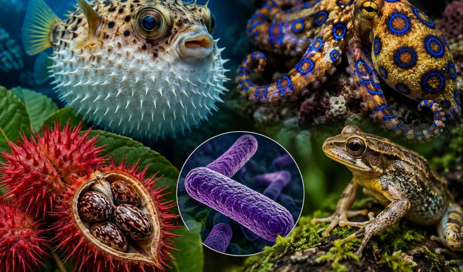 Algunos animales y plantas están asociados con venenos naturales de extraordinaria potencia, aunque el riesgo para las personas depende de la sustancia, la dosis y la forma de exposición. Foto: Ilustración.