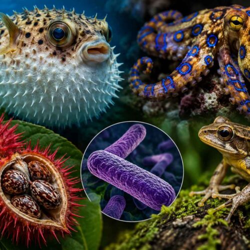 Algunos animales y plantas están asociados con venenos naturales de extraordinaria potencia, aunque el riesgo para las personas depende de la sustancia, la dosis y la forma de exposición. Foto: Ilustración.