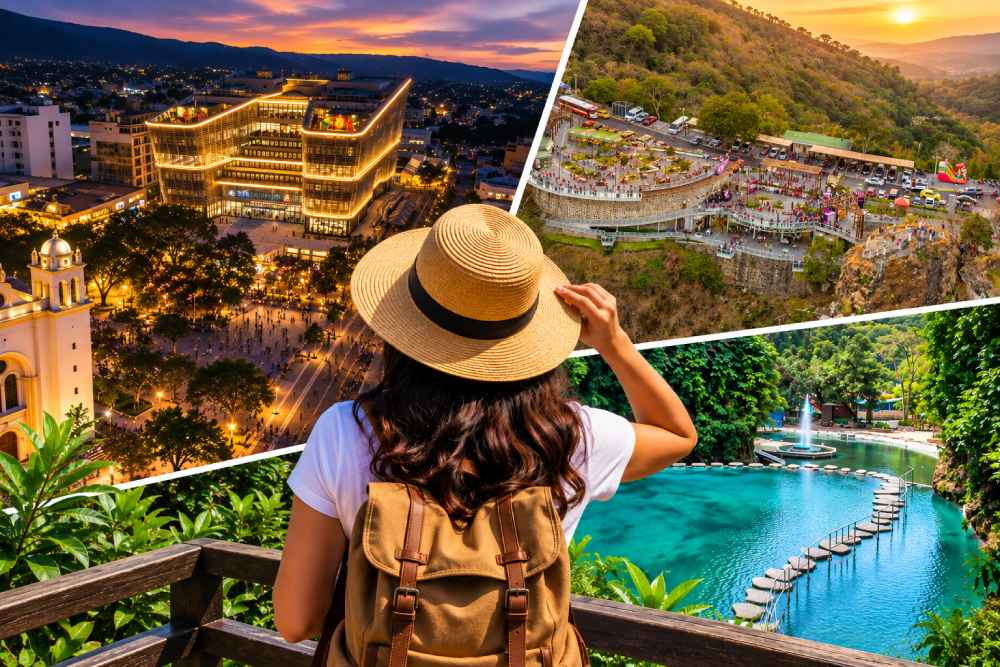 ¿No vas al desfile? Conoce opciones de turismo en El Salvador para aprovechar el feriado del 15 de septiembre entre playa, montaña, parques y cultura. Foto: Ilustración - @ISTUSV - @BINAES.