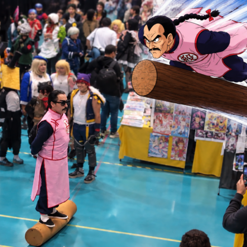 Un seguidor recreó al icónico villano Tao Pai Pai con un detallado cosplay durante una convención de anime. Foto: @MundoKame / Ilustración.